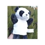 halley oyuncak Panda Peluş El Kuklası Hayvanlar 30 Cm 62854 Siyah