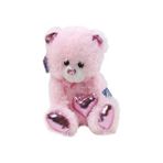 Halley Parlak Kalpli 30 cm Pembe Peluş Ayı