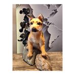 halley pof peluş oyuncak fabrikası SEVİMLİ KURT KÖPEĞİ 35cM