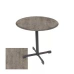 Halley Yuvarlak Esb Masa Çap 80Cm - (Werzalit, Wermodin Ve Allzalit Tabla) - Kahve Oxid