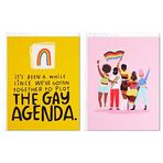 Hallmark Good Mail Pack of 2 Pride Card or Friendship Cards (Loud, Proud) (799RZK1310)