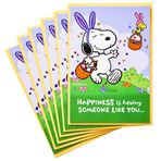 Hallmark Peanuts Paskalya Kartı Paketi, Snoopy Jelly Beans (Zarflı 6 Kart)