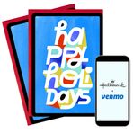 Hallmark ve Venmo Noel Tebrik Kartları (Zarflı 2 Kart) Mutlu Bayramlar