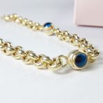 HALLOW CAM GÖZ GÜMÜŞ BİLEKLİK