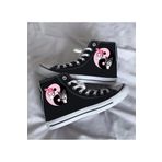 Halloween Kuromi Ve My Melody Baskılı Siyah Bilekli Spor Ayakkabı Çocuk Sneaker