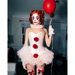 Halloween Palyaço Kostümü - 1 Beyaz - XL