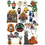 Hallowen Sticker Set 6 24 Parça Telefon, Tablet, Defter, Laptop Sticker