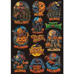 Hallowen Sticker Set 8 12 Parça Telefon, Tablet, Defter, Laptop Sticker