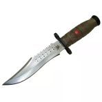 Halmak 1522 Haki Bıçağı 30Cm - Tırtıklı Sırt, Kılıflı