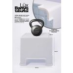 halmak Klasik Lüx Banyo Taburesi 200 Kg Kapasite - Kaymaz Banyo Taburesi 1 Yıl Beyaz Plastik Modern