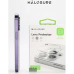 Halosure Iphone 15 Pro/15 Pro Max Uyumlu 3D Kamera Lens Koruyucu Darbe Emici Temperli Kırılmaz