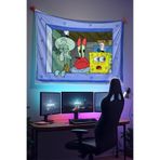 Halura Sünger Bob Temalı Duvar Örtüsü – Kaliteli Kumaş, Gamer Oyuncu Oda Dekoru Tapestry Duvar Halısı