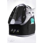 HALZEY Lüx Kedi Taşıma Çantası 13 Hava Kanallı Büyük Kedi Çantası 8kg Taşıyabilir 42x25x33 Cm Kedi Yatağı