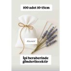 Ham Beyaz Bez 100 Adet Kese 10×15CM Lavanta, Sabun,kuruyemiş, Takı Çok Amaçlı Bez Poşet