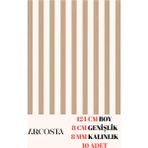 Ham Mdf Iskandinav Duvar Çıtası 8 mm Kalınlık 124 cm Uzunluk 8 cm Genişlik ( 10 Adet ) - 124 X 8 - Ahşap
