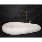 Ham Traverten Çakıl Lavabo