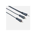 Hama 200721 3.5 mm 2 Rca Stereo 5 mt Siyah Ses Kablosu