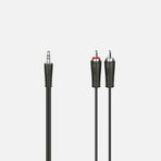 Hama 2RCA Stereo 1.5 mt Siyah Ses Kablosu