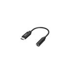 Hama Adaptör USB-C 3,5 mm jak soketine (ses adaptörü USB C, jak bağlantısı, Aux, kulaklık bölücü, stereo, Y Splitter)