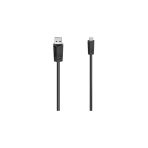 Hama HM.200606 USB 2.0 A Fiş- Mini B Fiş 1.8 m Siyah USB Kablosu