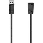 Hama HM.200619 USB Uzatma 2.0 A Fiş A Soket 1.8 m Gri Kablo