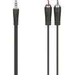 Hama HM.200720 3.5 mm - 2RCA Stereo 2 m Siyah USB Kablo