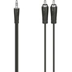 Hama HM.205110 3.5 mm 2 Rca Stereo 1S 1.5 mt Siyah Ses Kablosu