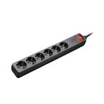 Hama HM137311 Siyah Altılı Akım Korumalı Priz