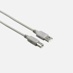 Hama USB 2.0 A B Gri 1.5 m Fiş