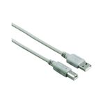 Hama USB 2.0 A B Gri 1.5 m Fiş