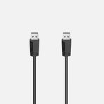 Hama USB 2.0 A Siyah 1.5 m A Fiş
