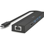 Hama USB-C-Hub 6 Ports 3x Usb-A Usb-C Hdmi LAN Hm.200144