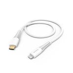Hama USB-C Lightning 1.5 m Beyaz Hızlı Şarj Data Kablosu