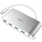 Hama USB-C Multiport 8 Ports 3 x USB-A 2 x USB Hub