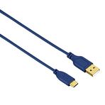 Hama USB-C - USB-A 0.75 Metre USB Kablo, Mavi