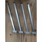 HAMADEX 25 cm 4 Adet Katlanır Metal Sofra Ayağı Masa Ayağı Yer Sofrası Ayağı
