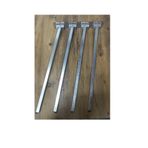 HAMADEX 40 cm 4 Adet Katlanır Metal Sofra Ayağı Masa Ayağı Yer Sofrası Ayağı