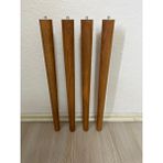 Hamadex 44 cm Açık Meşe Ahşap Konik Ayak | Masa, Sandalye & Sehpa Ayağı | Komple Montaj Seti