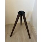 Hamadex 44 cm Koyu Meşe Konik Sehpa Ayağı – 3’lü Set | 3 Girişli Plastik Bağlantı Aparatı ve Vidalar Dahil