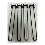 HAMADEX 50cm Siyah Metal Katlanır Masa Ayağı - 4 Adet| Pratik Yer Sofrası & Masa Ayağı