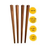 HAMADEX 60 Cm Açık Meşe Ahşap Masa Sehpa Ayağı Konik Ayak 4 Adet Set Açili Aparat Ve Vidalar Dahil