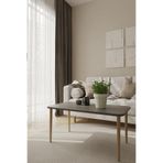 Hamadex Antrasit Orta Sehpa | 50×90 cm Ahşap Ayaklı Modern Salon Sehpası