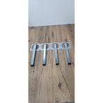 HAMADEX Katlanır Metal Sofra Ayağı, 70 cm, Gümüş Renk, 4'lü Set, Yer Sofrası İçin, Masa Ayağı (25cm)