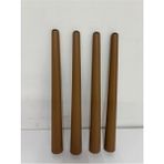 Hamadex Sert Plastik 4 Adet Ayak + Aparatlar Balkon Bahçe Sehpa, Sandalye Dış Mekan Iç Mekan (40-44-48 Cm) - Kahverengi - 48cm