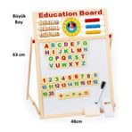 Hamaha Ahşap Eğitim Çocukları Matematik Öğrenme Oyuncak Bulmaca Büyük Boy Manyetik Yazı Tahtası