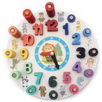 Hamaha Eğitici Ahşap Geometrik Saat