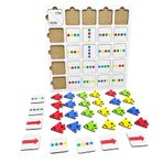 Hamaha Eğitici Ahşap Oyuncak Eğitici Yön ve Renk Montessori Oyunu