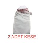 Hamam 3 Adet Lastikli Kelebek Kese Orta Sert & Banyo Kesesi cok-renkli