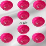Hamam Tası 10 Adet Plastik Hamam Tası - Pembe
