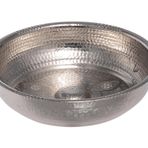 Hamam Tası, Zamak Metal, Geleneksel Banyo Aksesuarı (Beyaz)